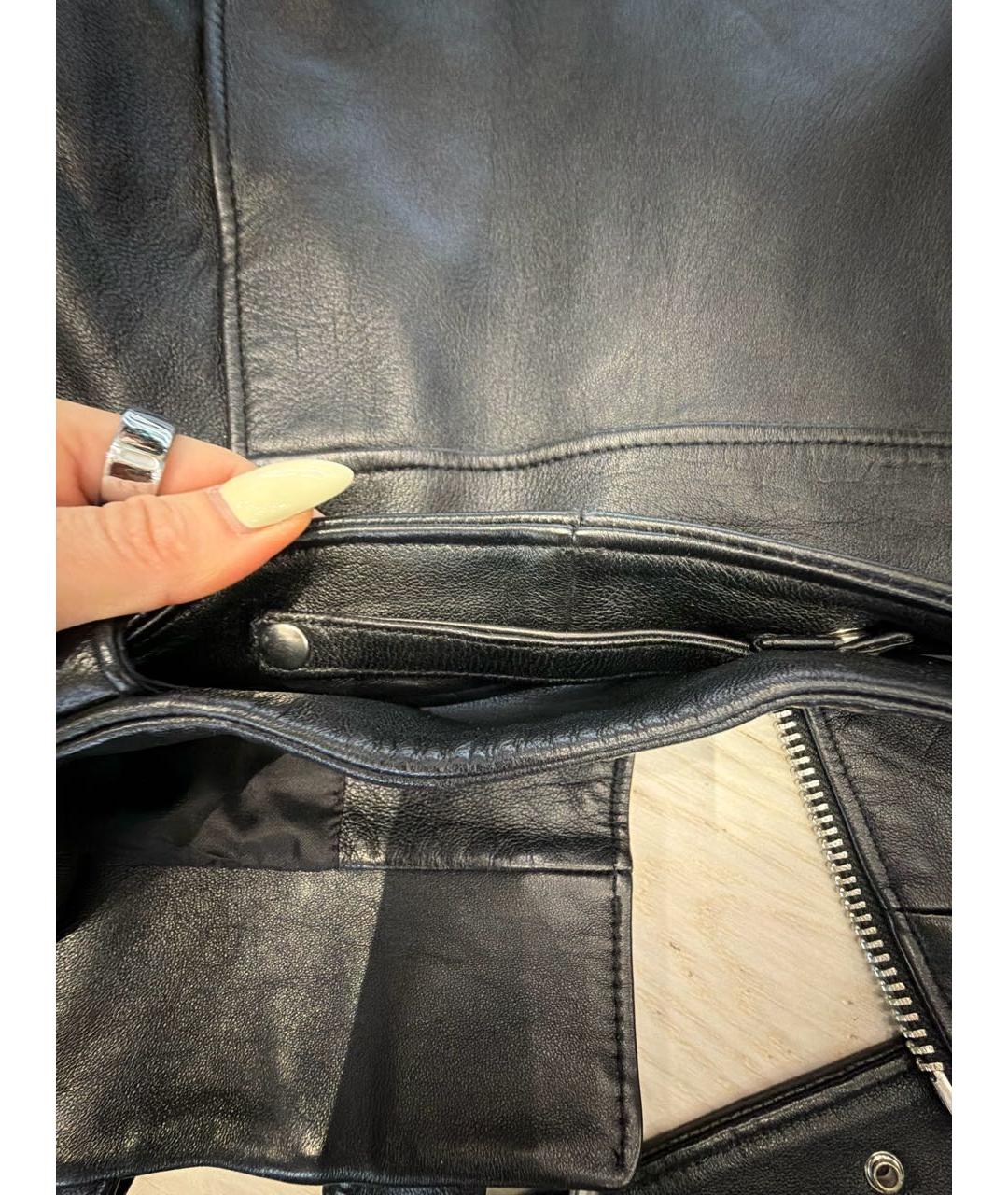 ACNE STUDIOS Черная кожаная куртка, фото 5