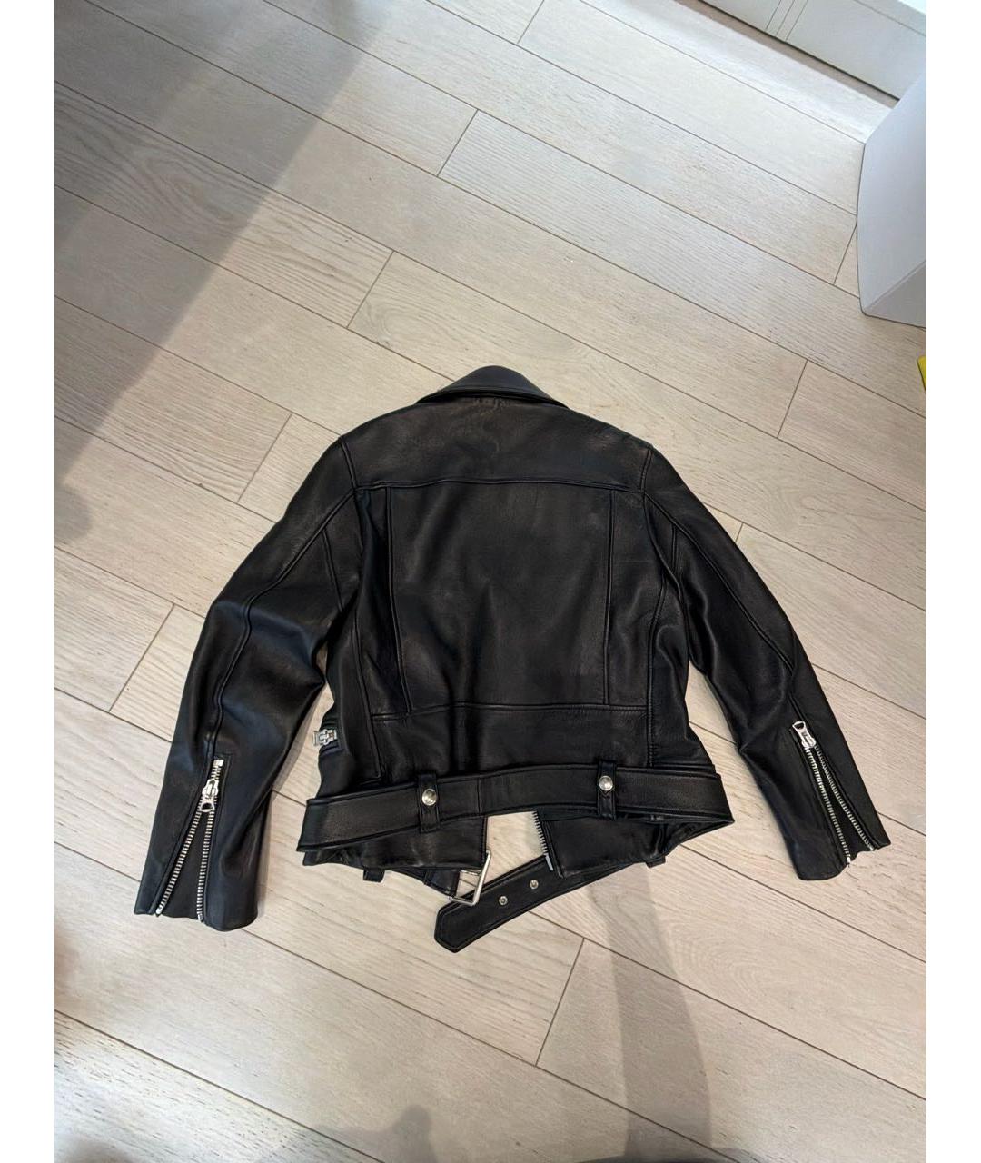 ACNE STUDIOS Черная кожаная куртка, фото 2