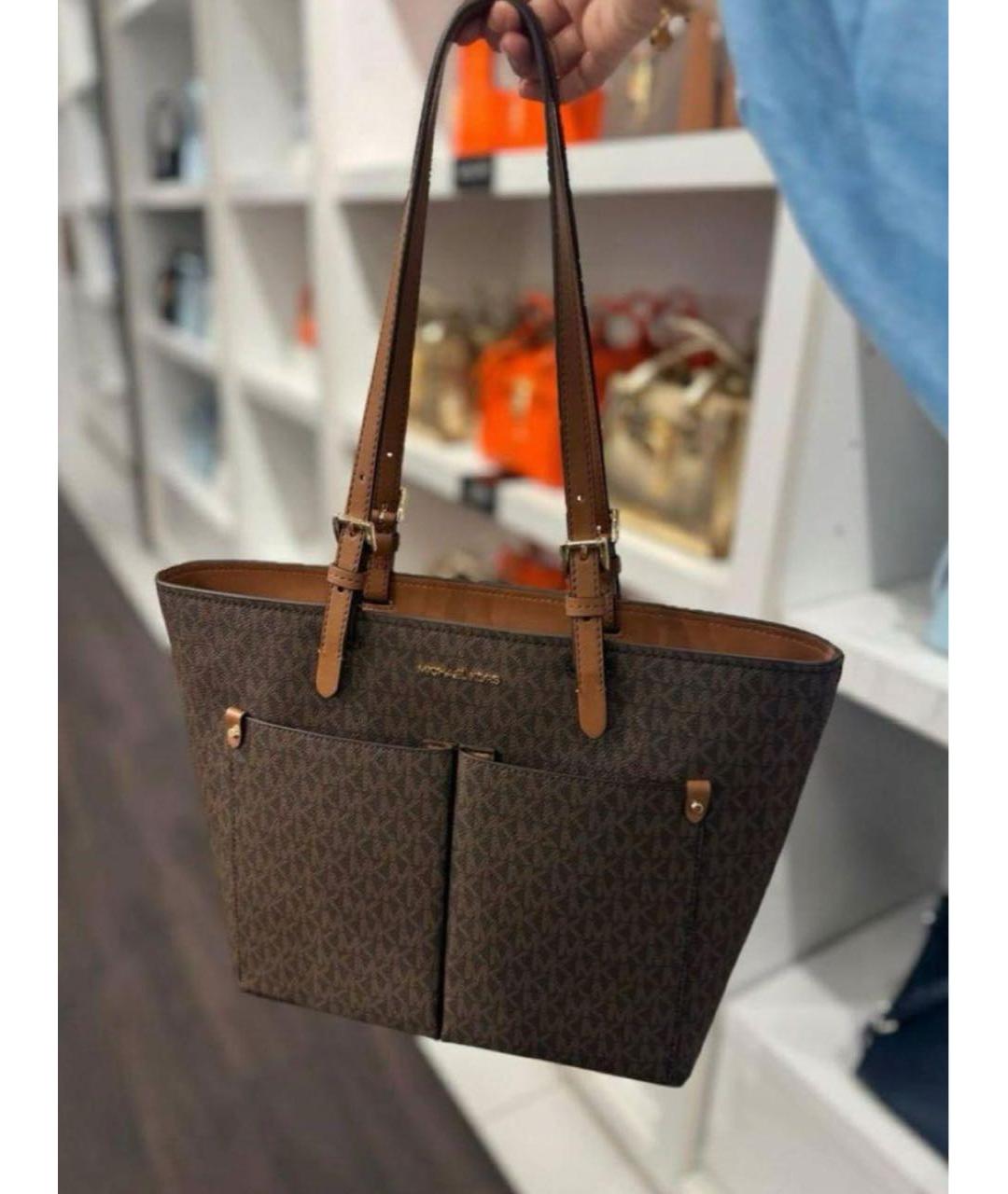 MICHAEL MICHAEL KORS Коричневая сумка тоут, фото 7