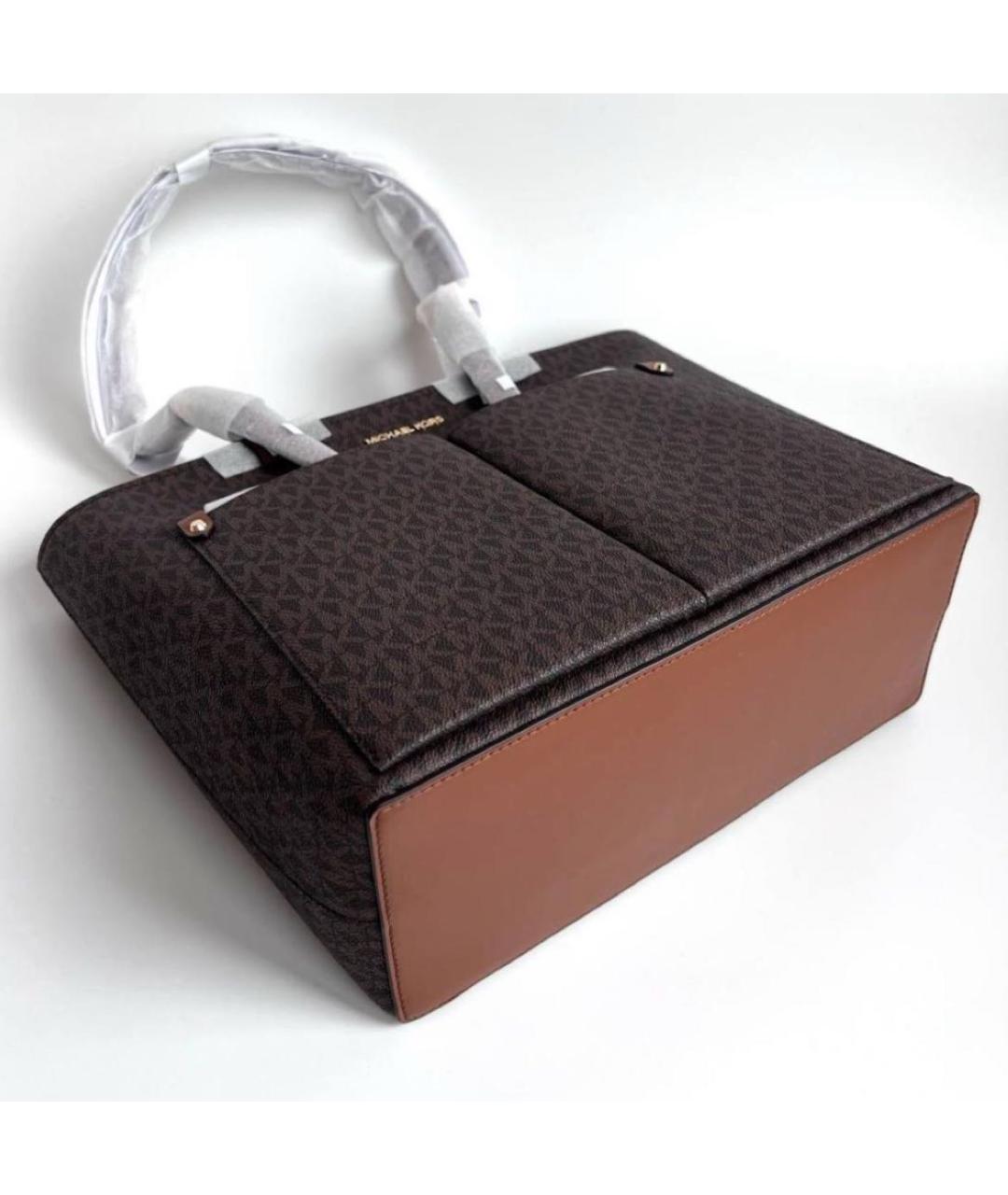 MICHAEL MICHAEL KORS Коричневая сумка тоут, фото 6