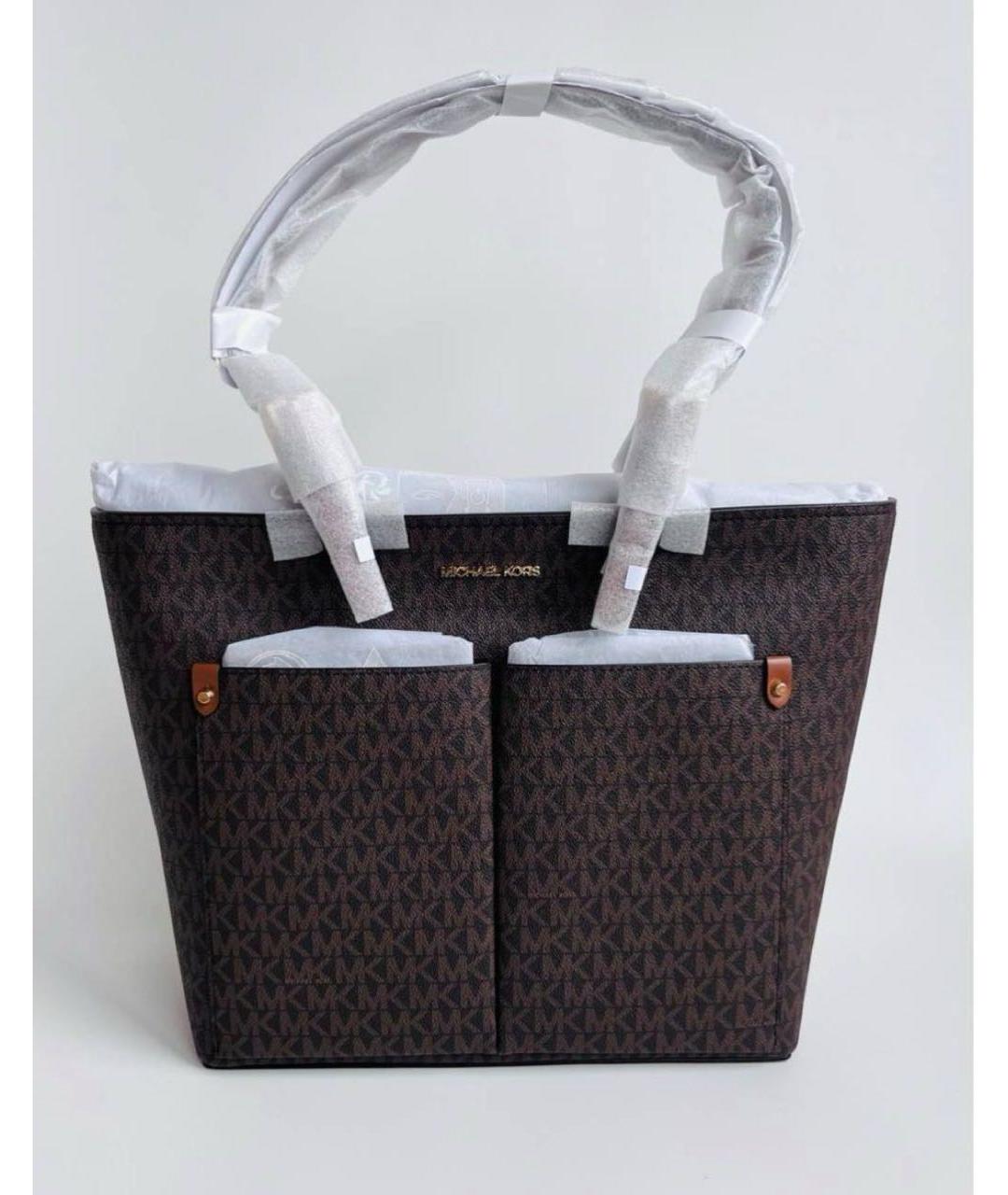 MICHAEL MICHAEL KORS Коричневая сумка тоут, фото 5