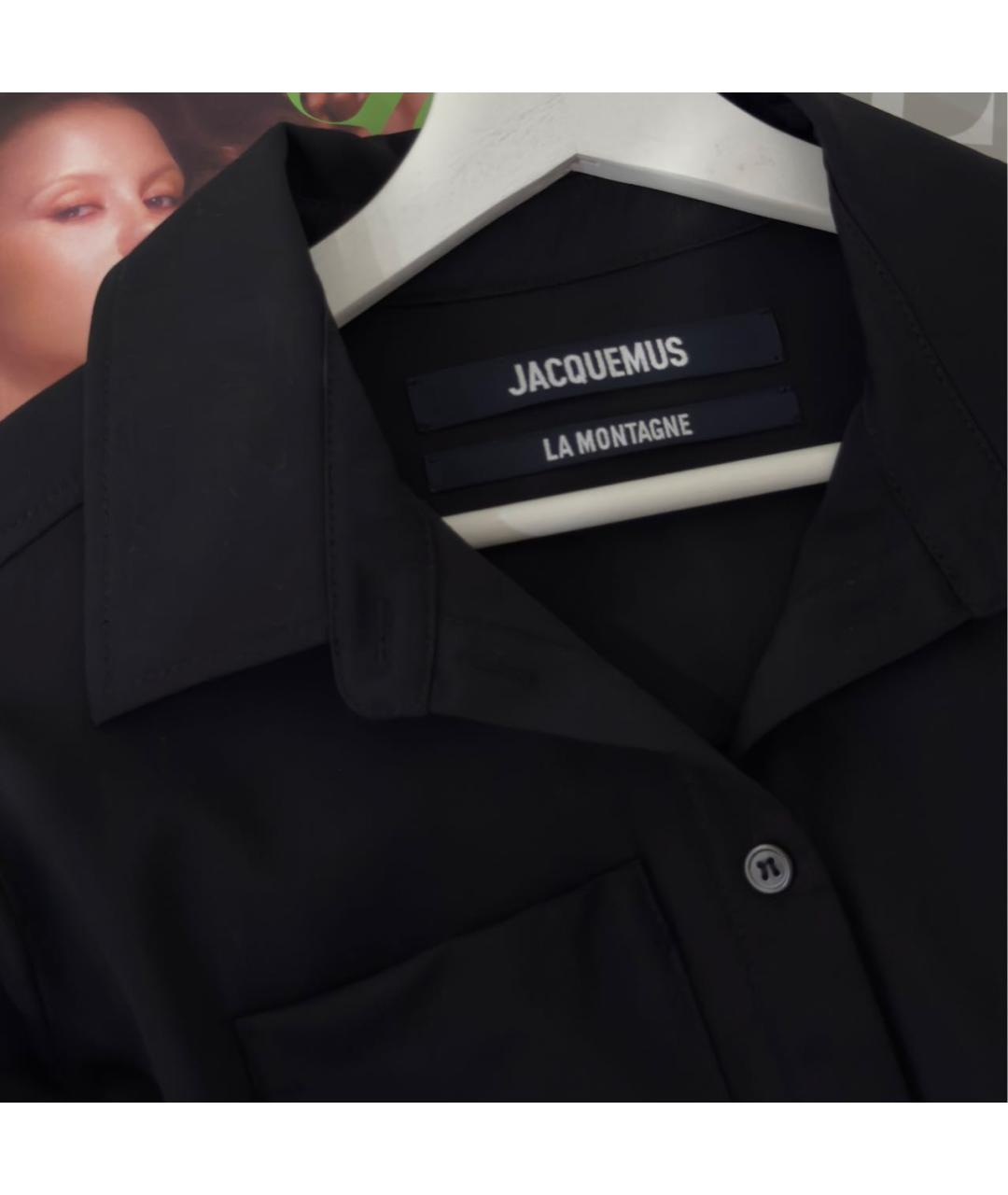 JACQUEMUS Черная шерстяная рубашка, фото 2