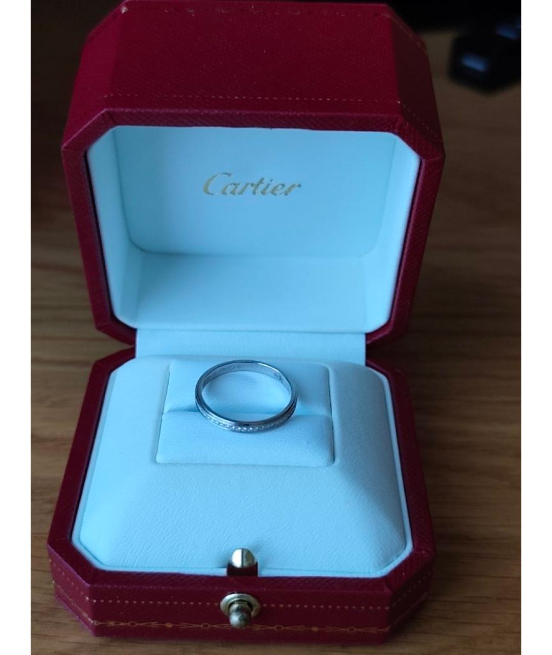 CARTIER Серебряное платиновое кольцо, фото 3