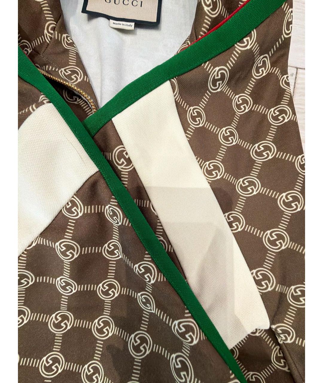 GUCCI Хаки сарафан, фото 4