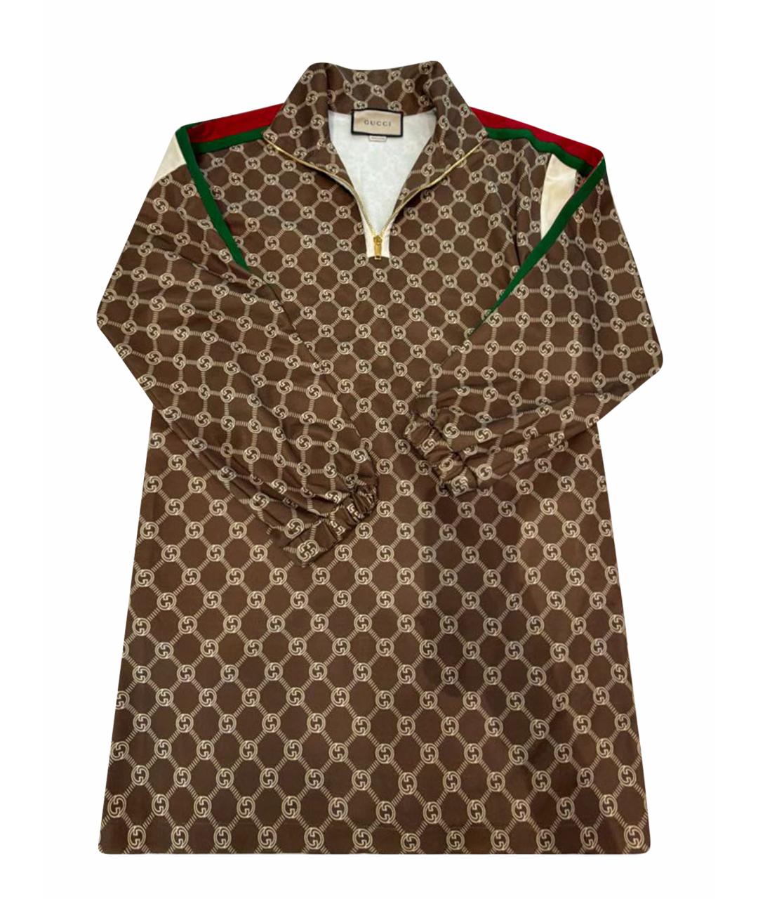 GUCCI Хаки сарафан, фото 1