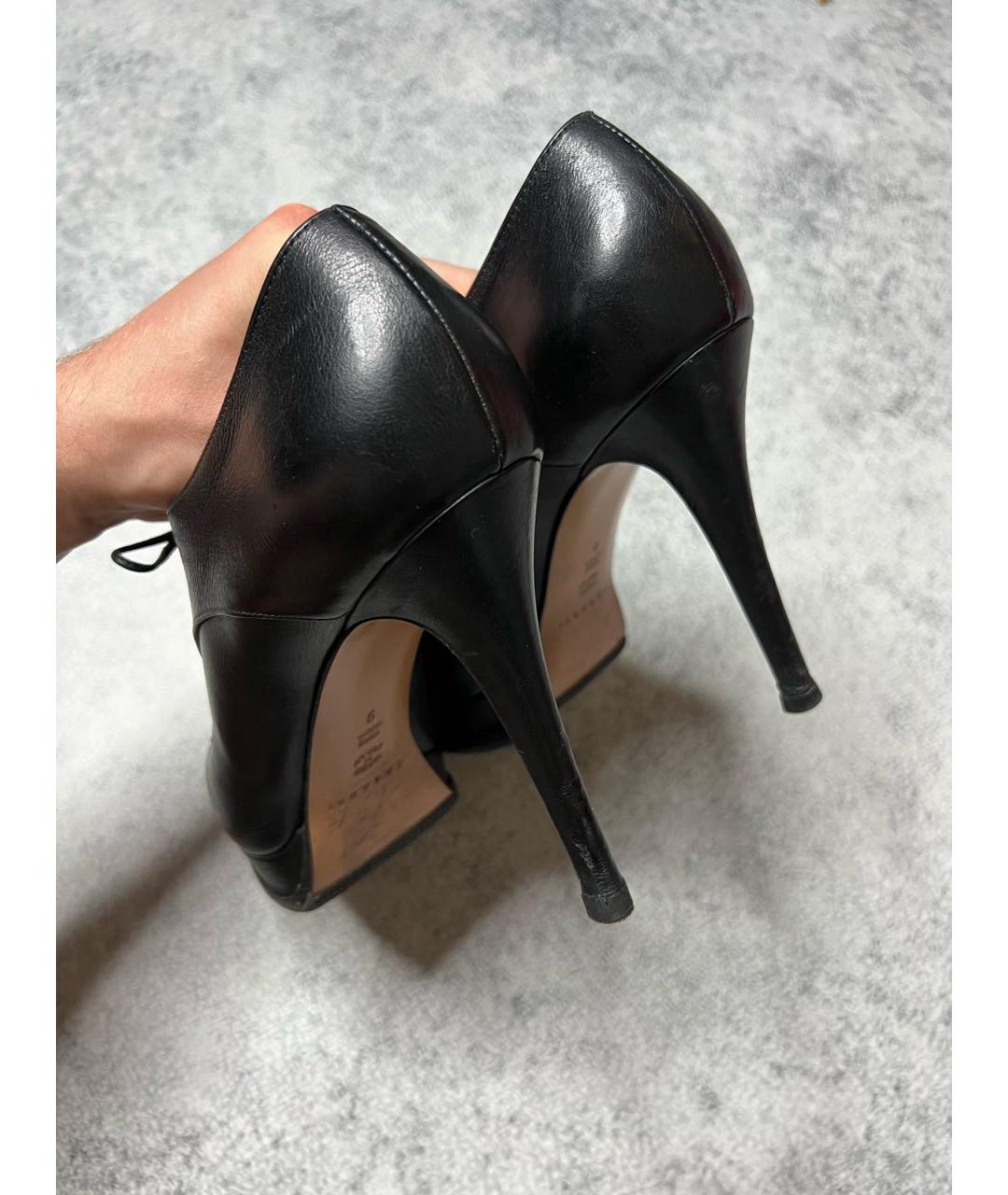 CASADEI Черные кожаные ботильоны, фото 7