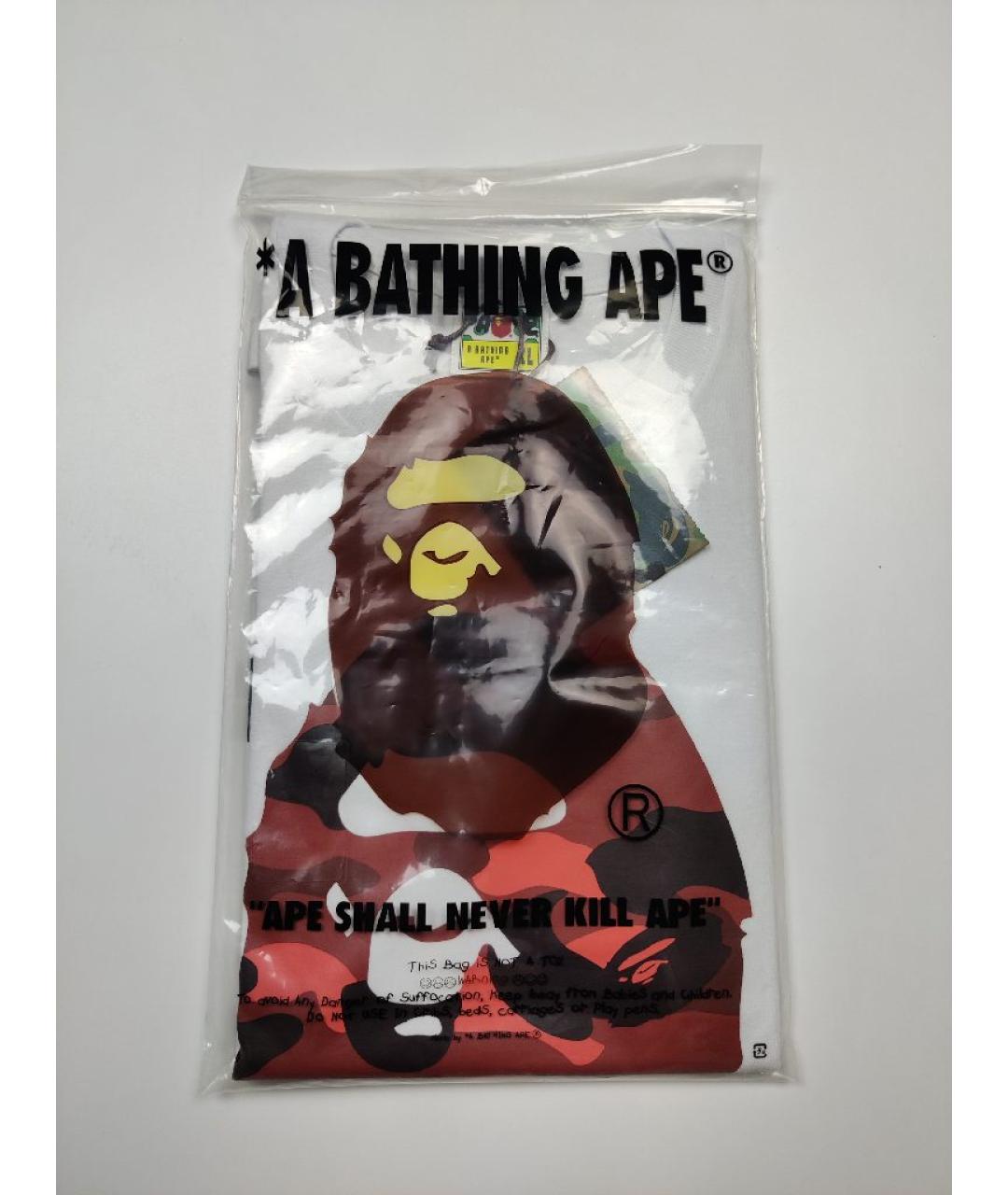A BATHING APE Белая хлопковая футболка, фото 5