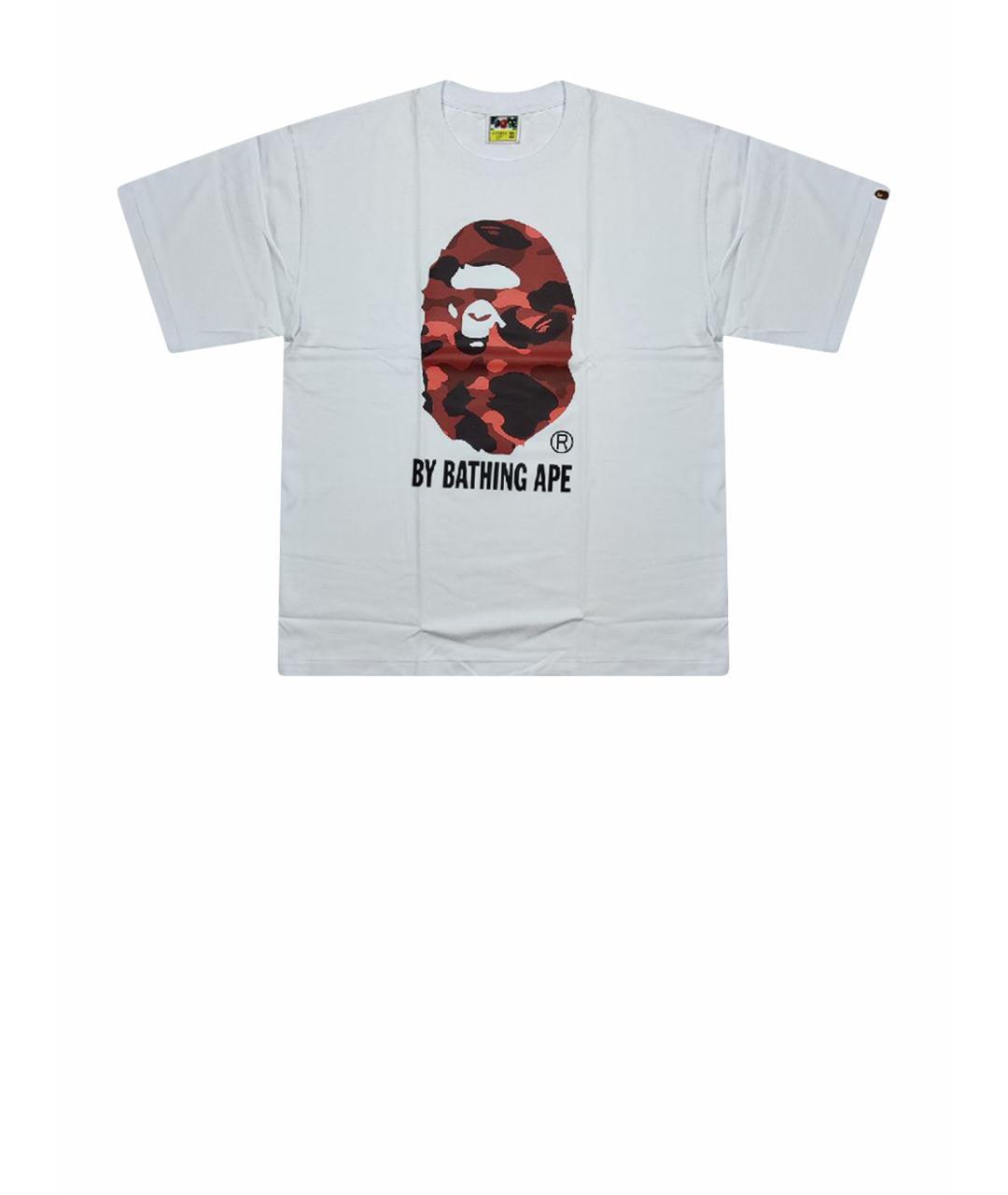 A BATHING APE Белая хлопковая футболка, фото 1