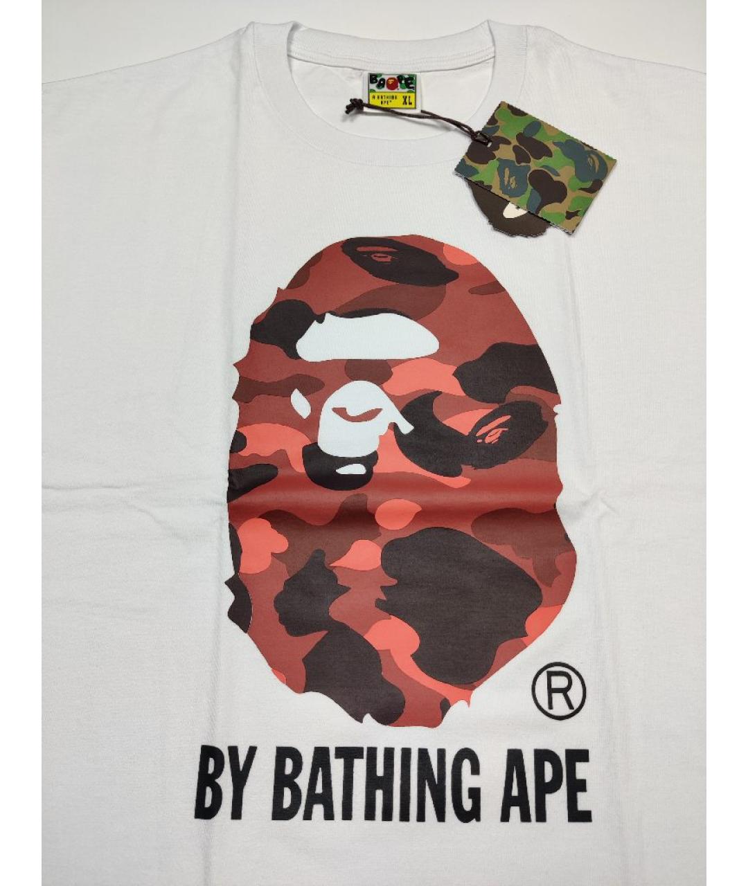 A BATHING APE Белая хлопковая футболка, фото 2