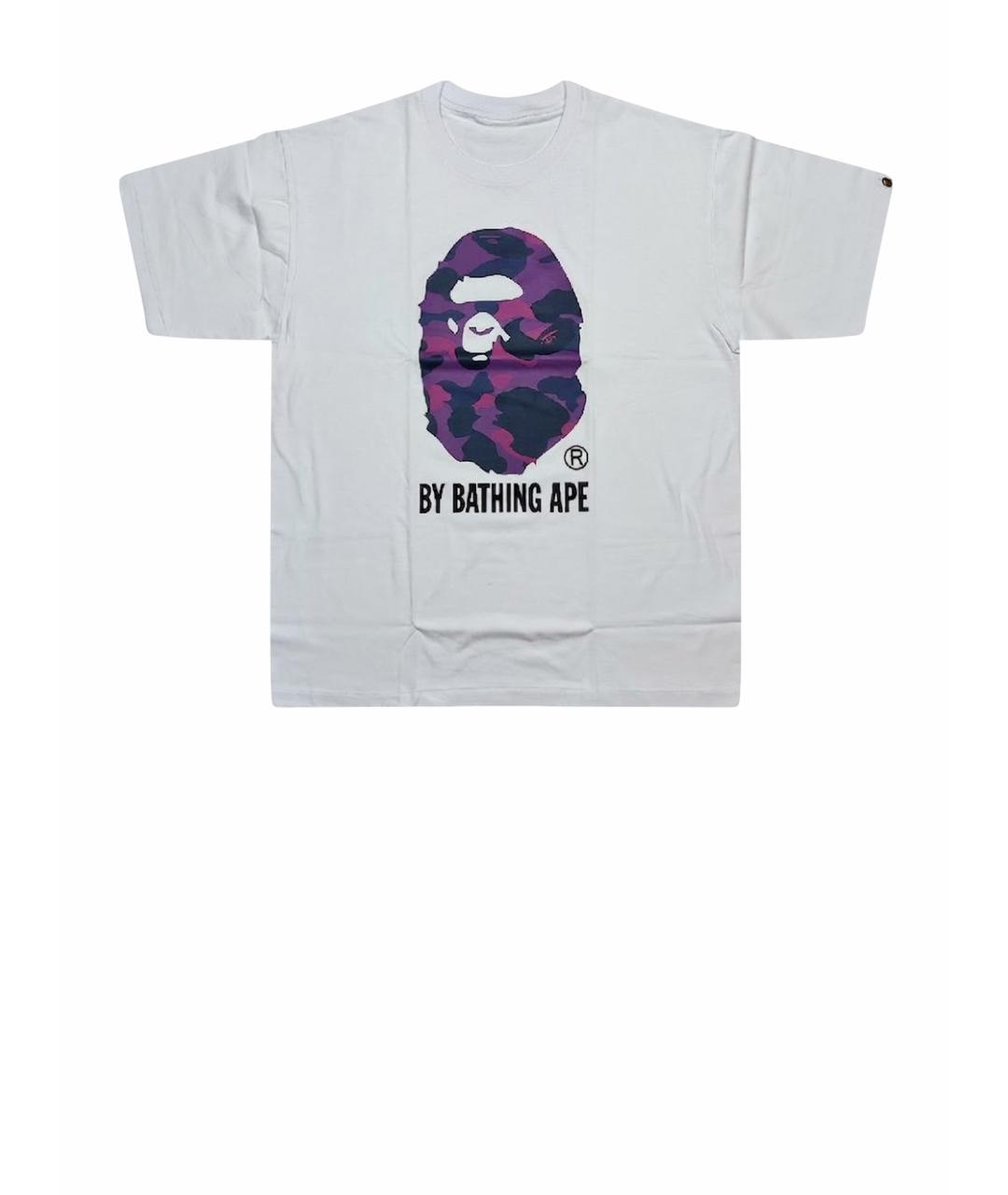 A BATHING APE Белая хлопковая футболка, фото 1