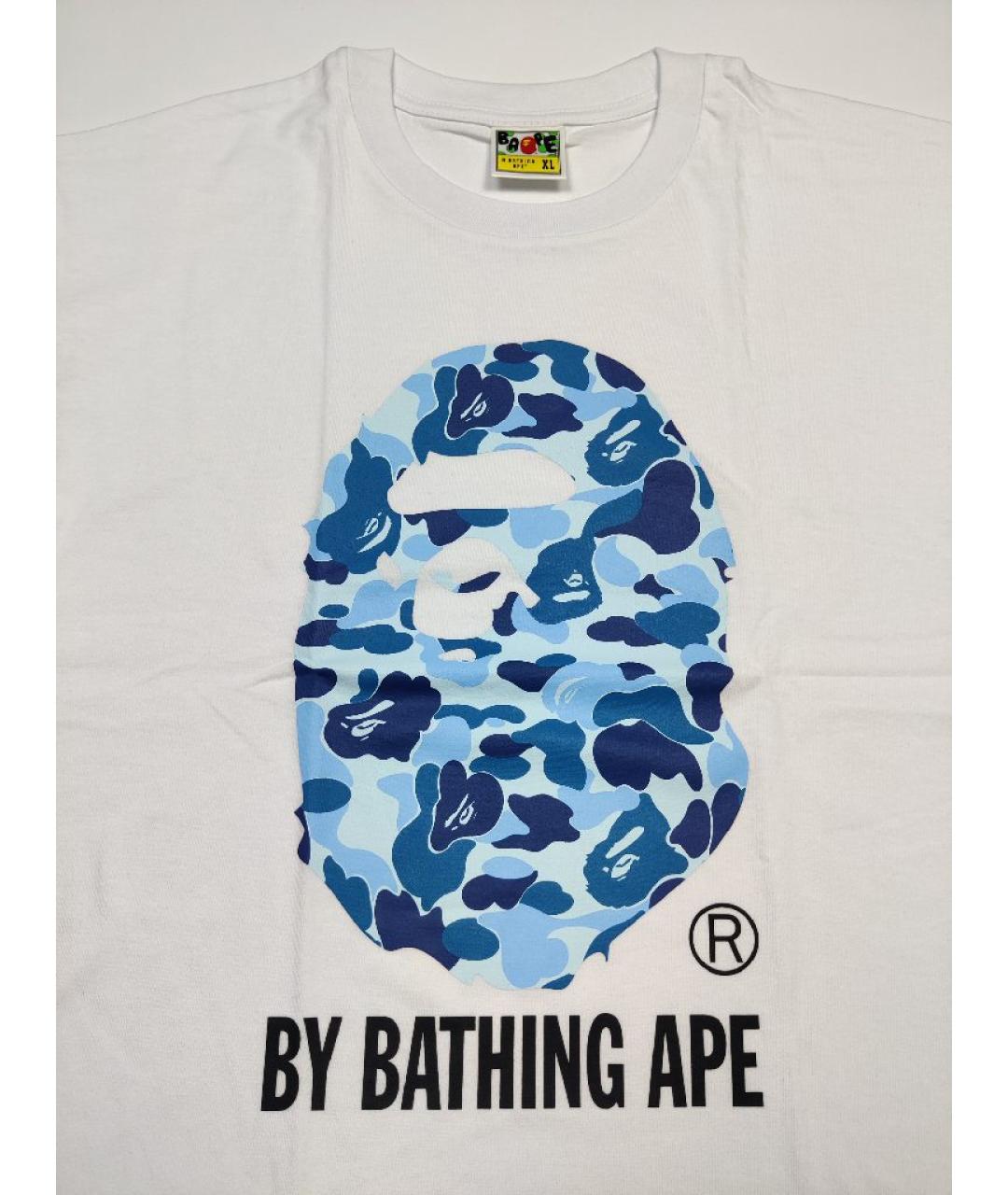 A BATHING APE Белая хлопковая футболка, фото 2