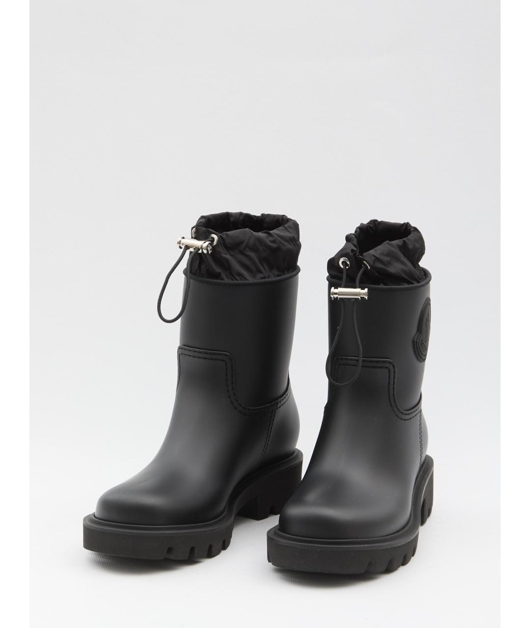 MONCLER Черные резиновые сапоги, фото 2