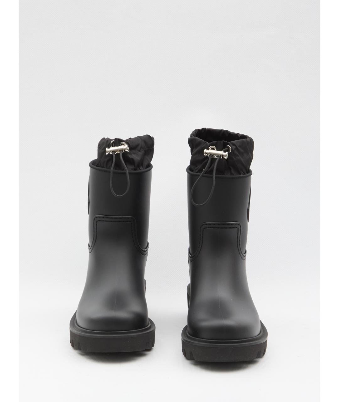 MONCLER Черные резиновые сапоги, фото 5