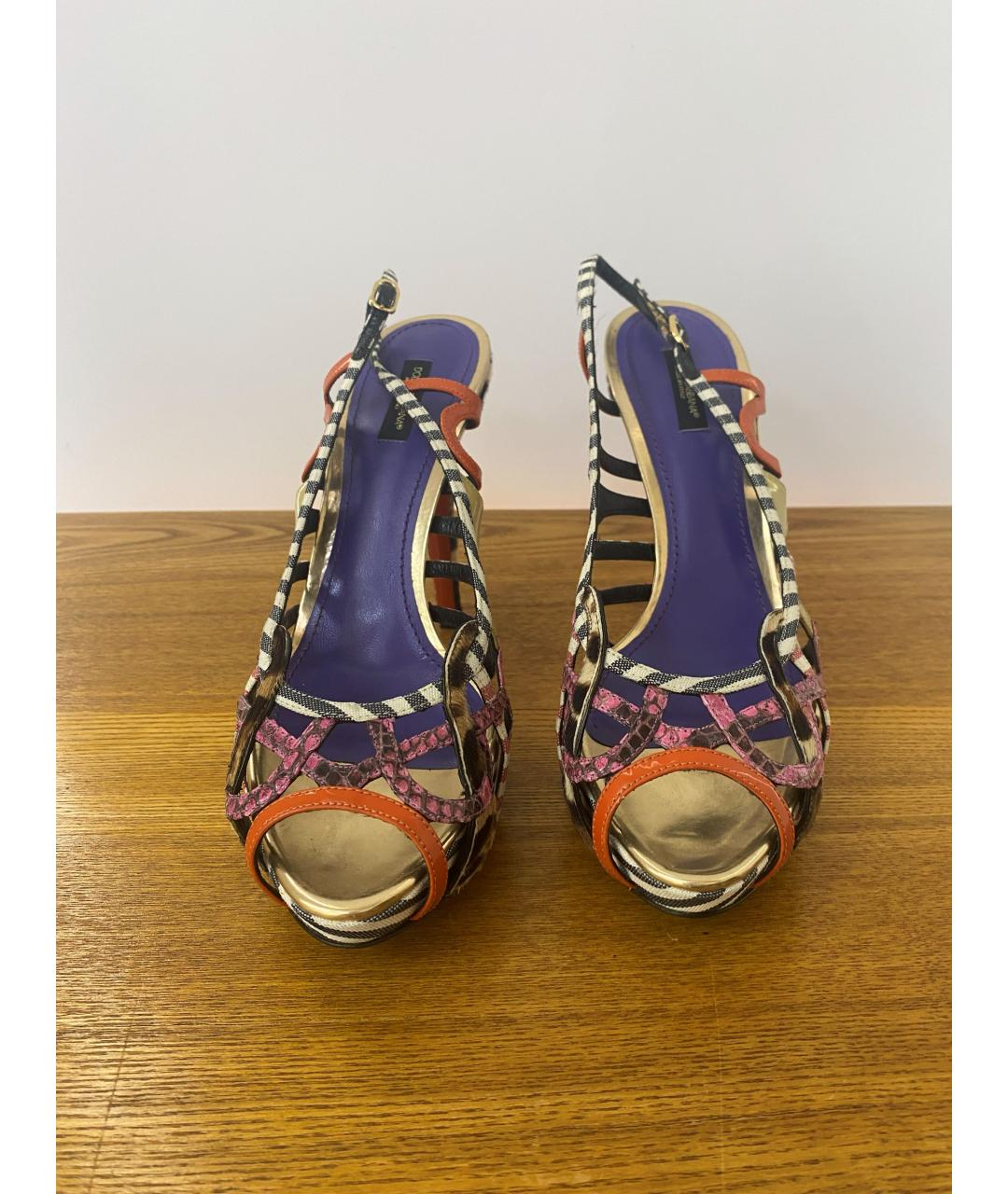 DOLCE&GABBANA Мульти босоножки, фото 3