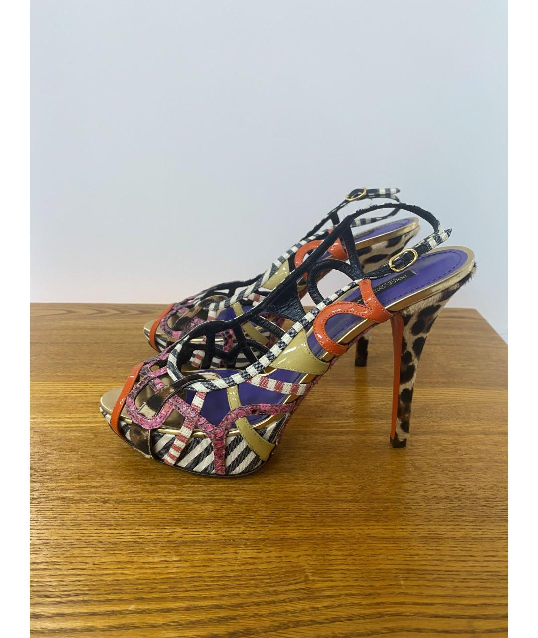 DOLCE&GABBANA Мульти босоножки, фото 2