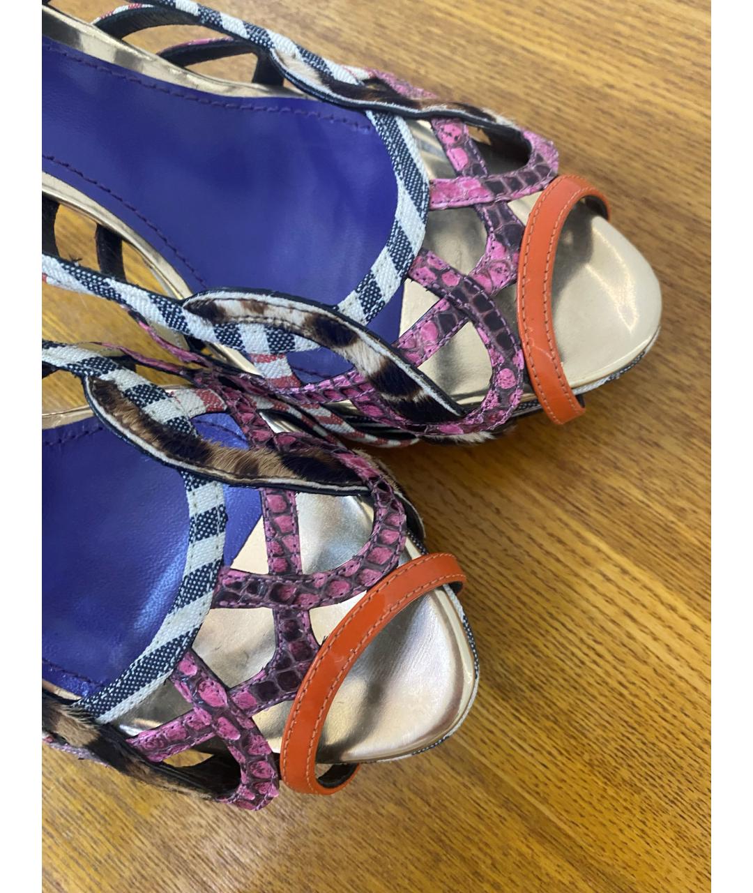 DOLCE&GABBANA Мульти босоножки, фото 4