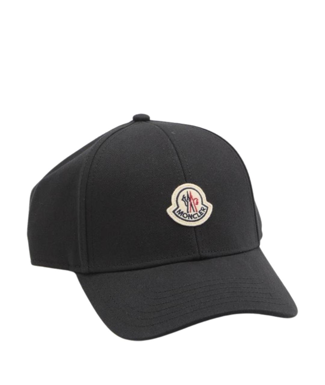 MONCLER Черная хлопковая кепка/бейсболка, фото 1