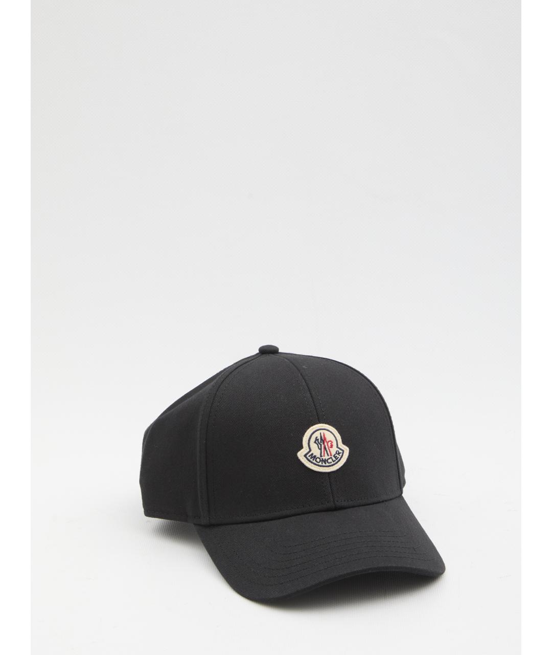MONCLER Черная хлопковая кепка/бейсболка, фото 3