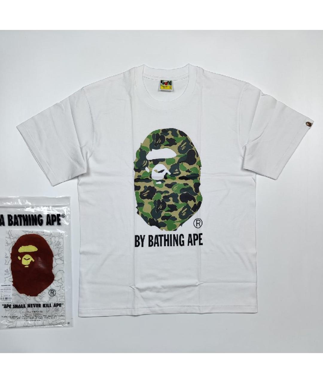 A BATHING APE Черная хлопковая футболка, фото 6