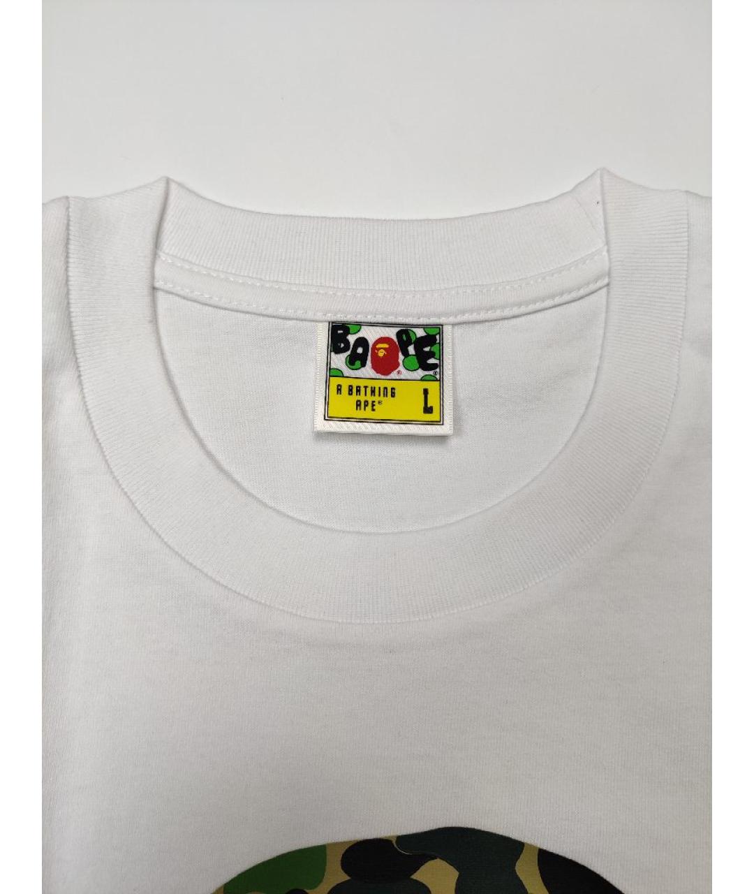 A BATHING APE Черная хлопковая футболка, фото 3