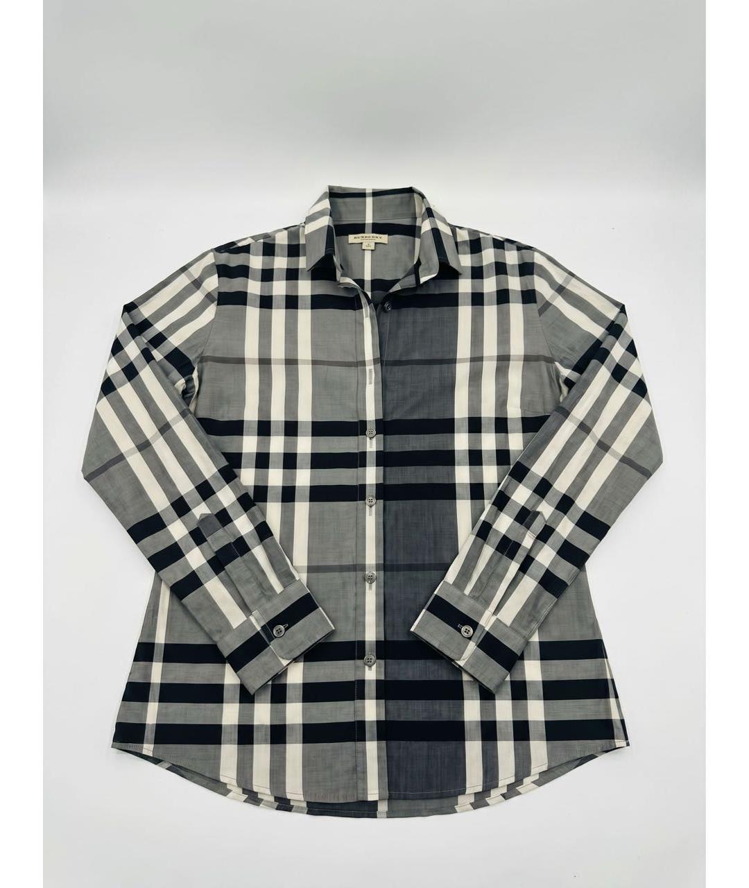 BURBERRY Серая хлопковая рубашка, фото 8