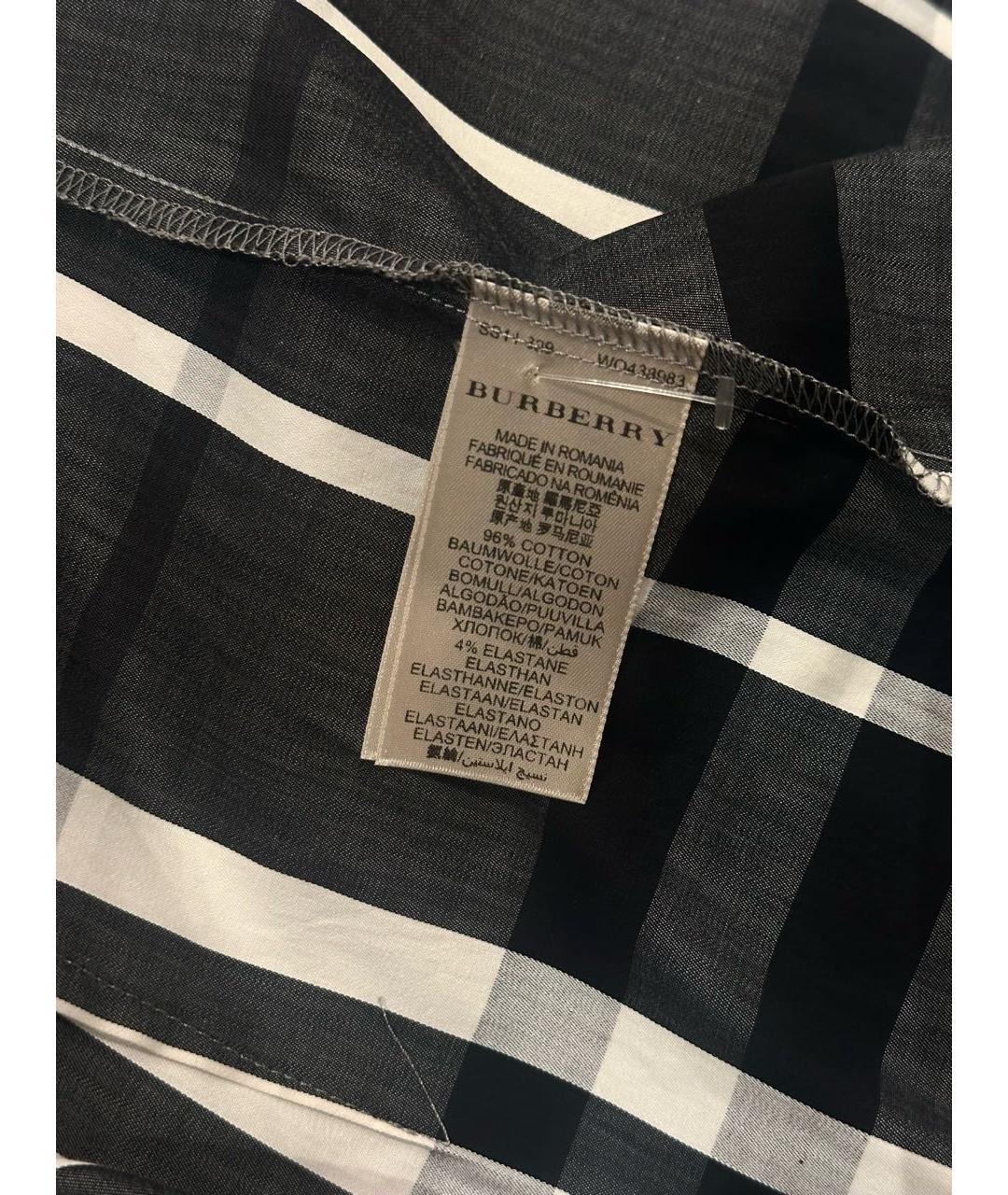 BURBERRY Серая хлопковая рубашка, фото 6