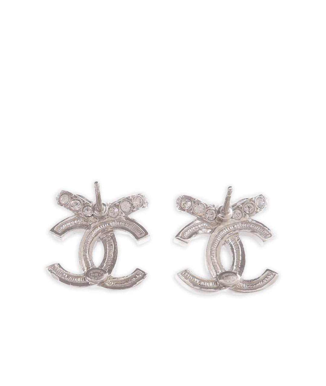 CHANEL Серебряные металлические серьги, фото 4