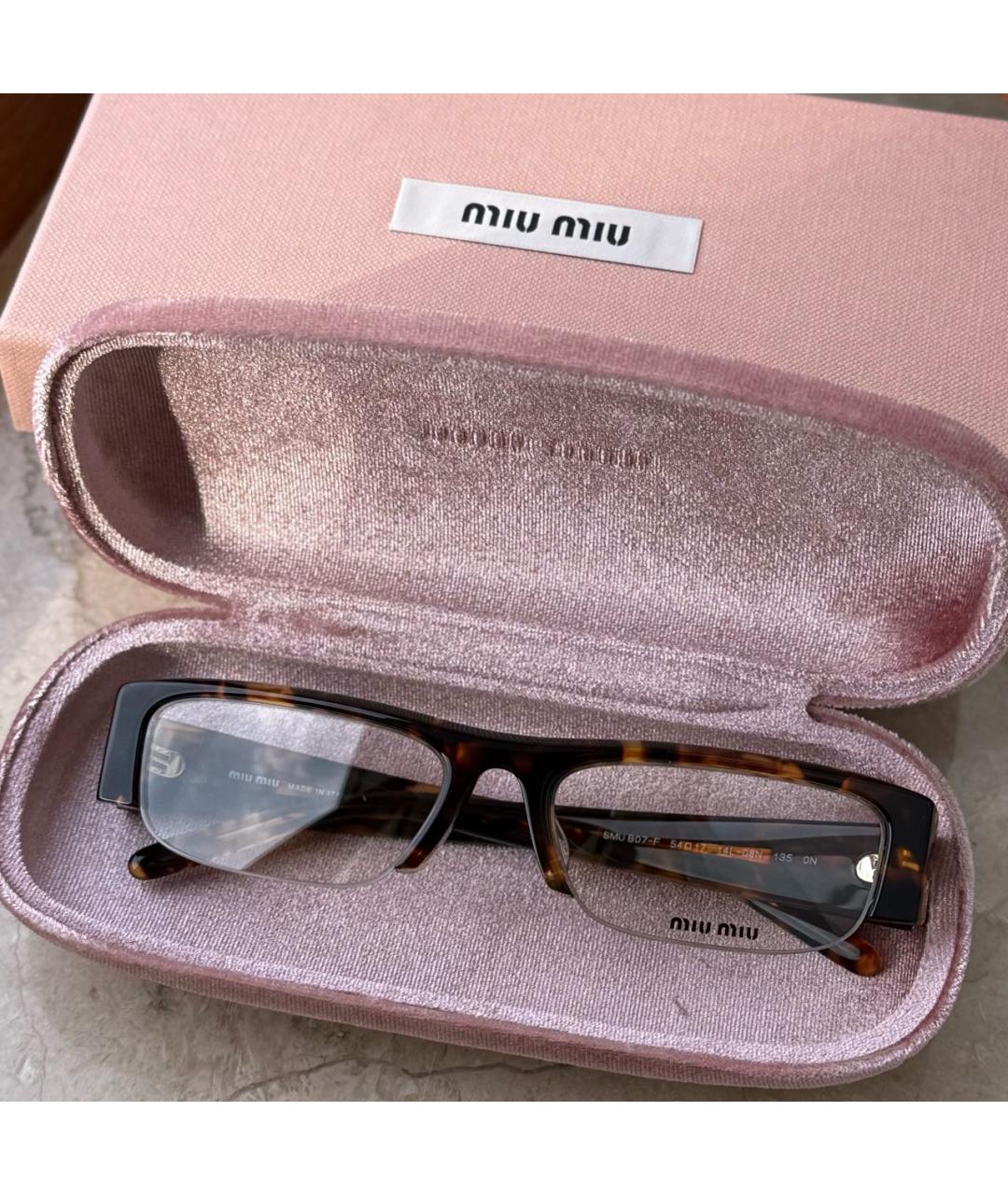 MIU MIU Пластиковые солнцезащитные очки, фото 2