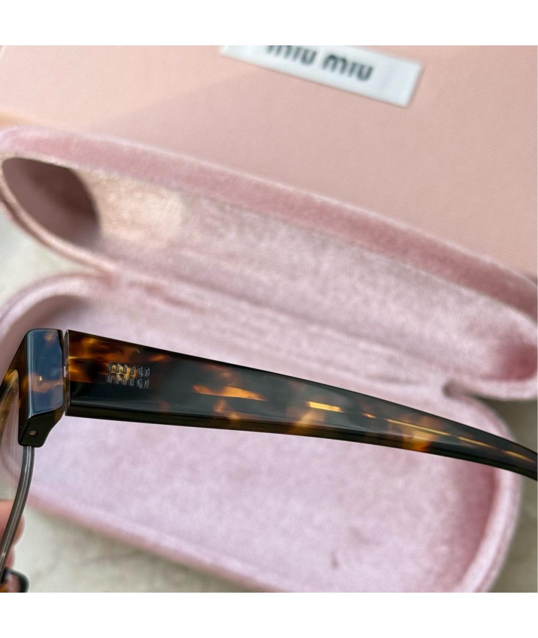 MIU MIU Пластиковые солнцезащитные очки, фото 3