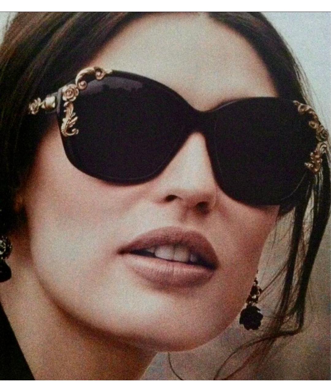 DOLCE&GABBANA Черные пластиковые солнцезащитные очки, фото 5