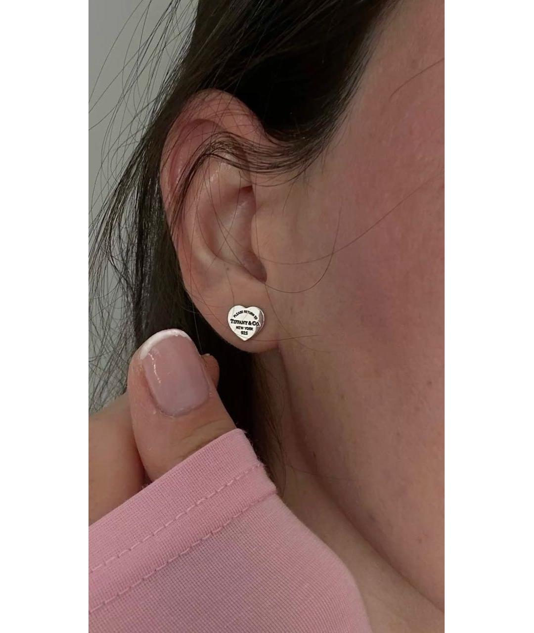 TIFFANY&CO Серебряные серебряные серьги, фото 4