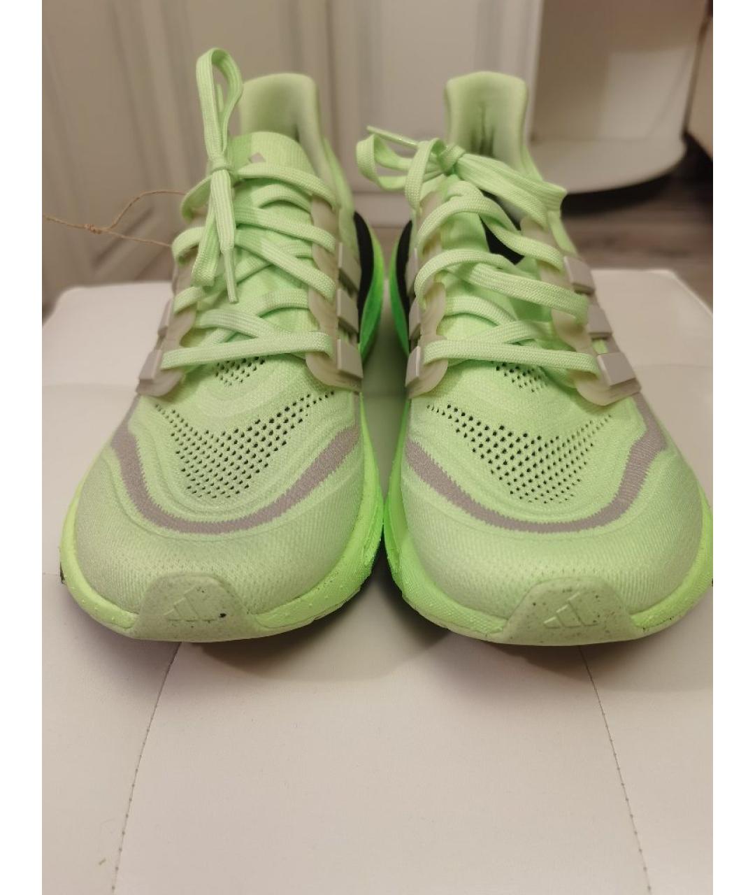 ADIDAS Салатовые текстильные низкие кроссовки / кеды, фото 5