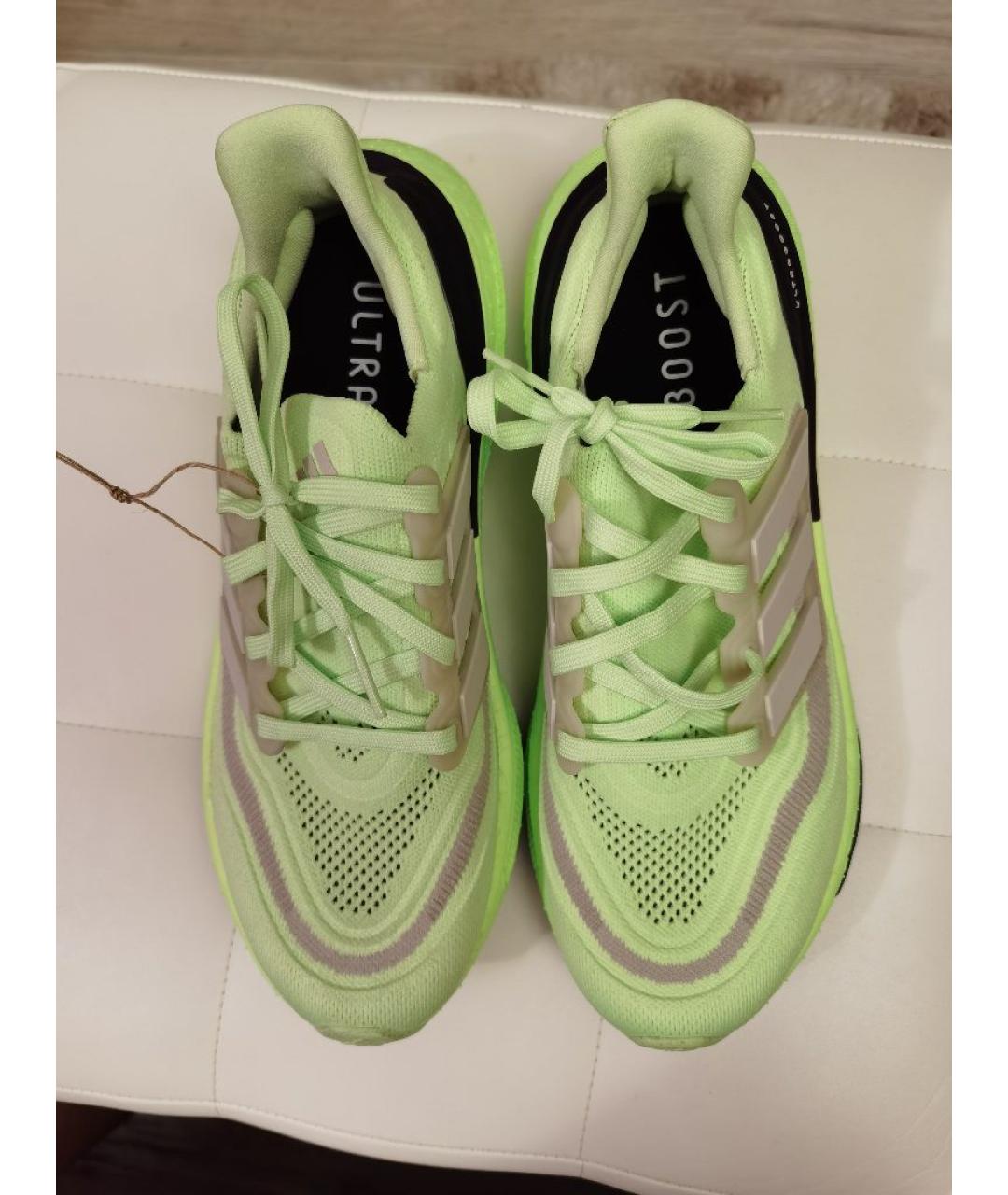 ADIDAS Салатовые текстильные низкие кроссовки / кеды, фото 9