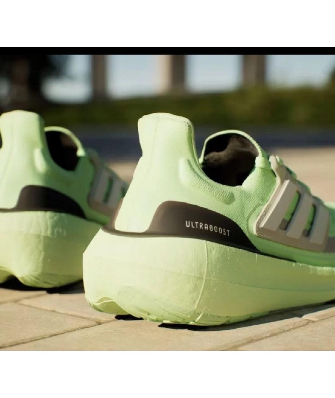 ADIDAS Салатовые текстильные низкие кроссовки / кеды, фото 4