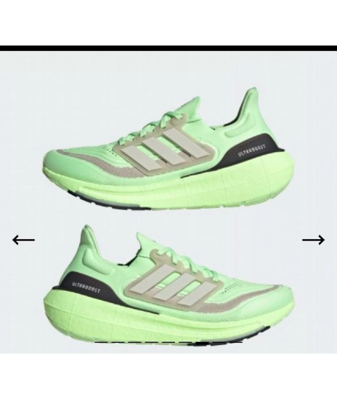 ADIDAS Салатовые текстильные низкие кроссовки / кеды, фото 2