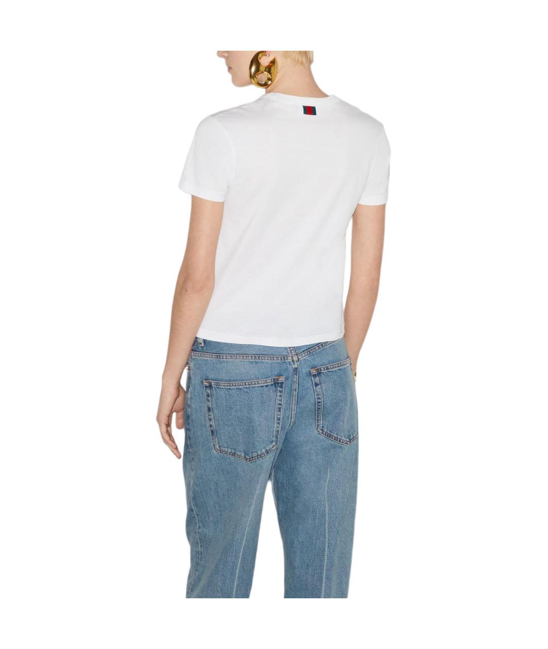 GUCCI Белая футболка, фото 4