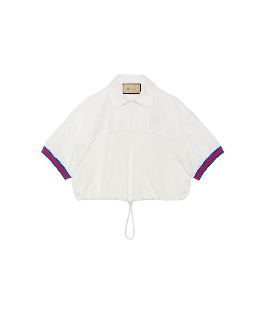 GUCCI Белая хлопковая футболка, фото 1