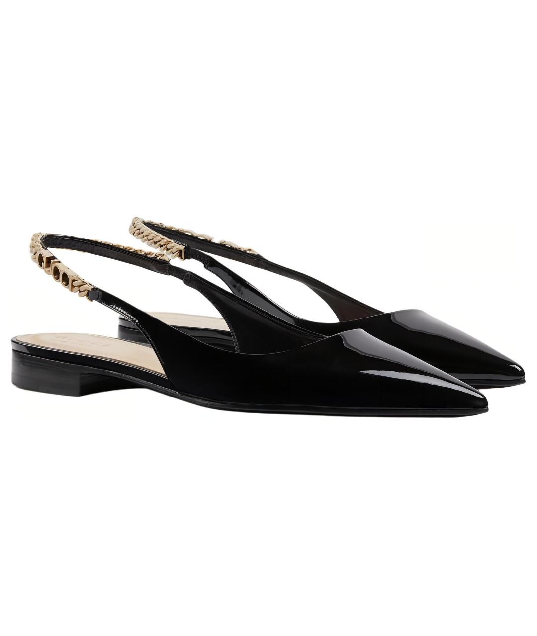 GUCCI Черные мюли, фото 3