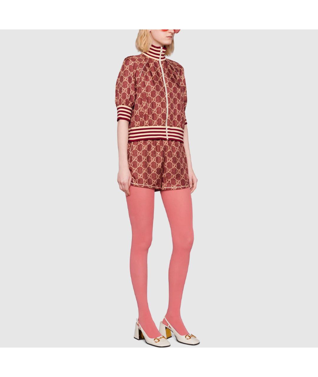 GUCCI Розовая шелковая куртка, фото 4
