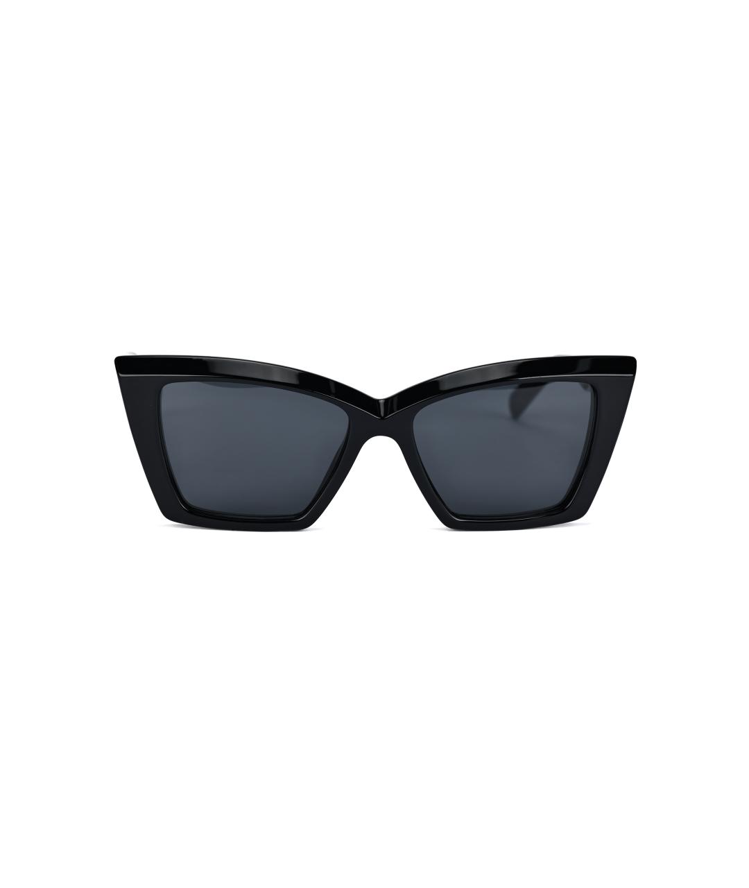 SAINT LAURENT Черные пластиковые солнцезащитные очки, фото 2