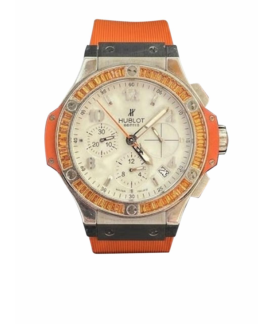 HUBLOT Оранжевые стальные часы, фото 1