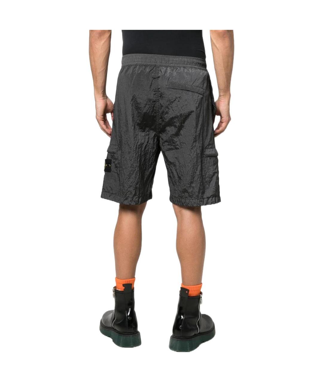 STONE ISLAND Серые шорты, фото 3
