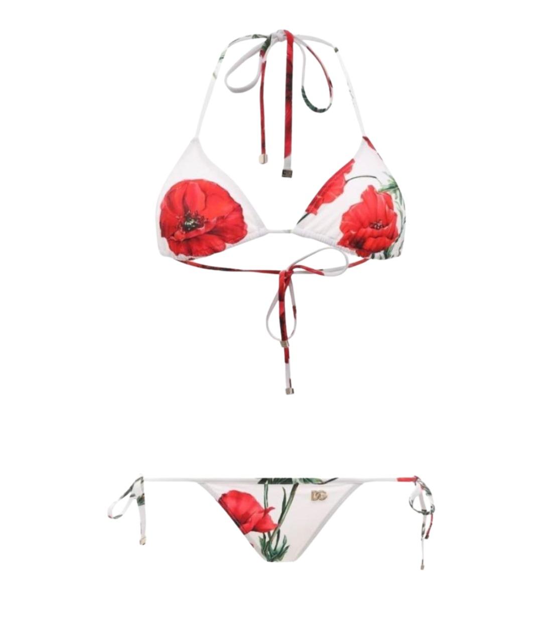 DOLCE&GABBANA Белый полиамидовый купальник, фото 1