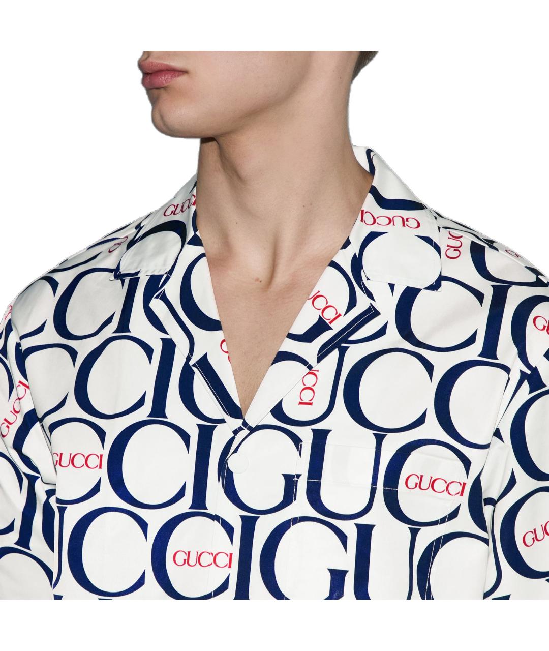 GUCCI Синяя кэжуал рубашка, фото 5