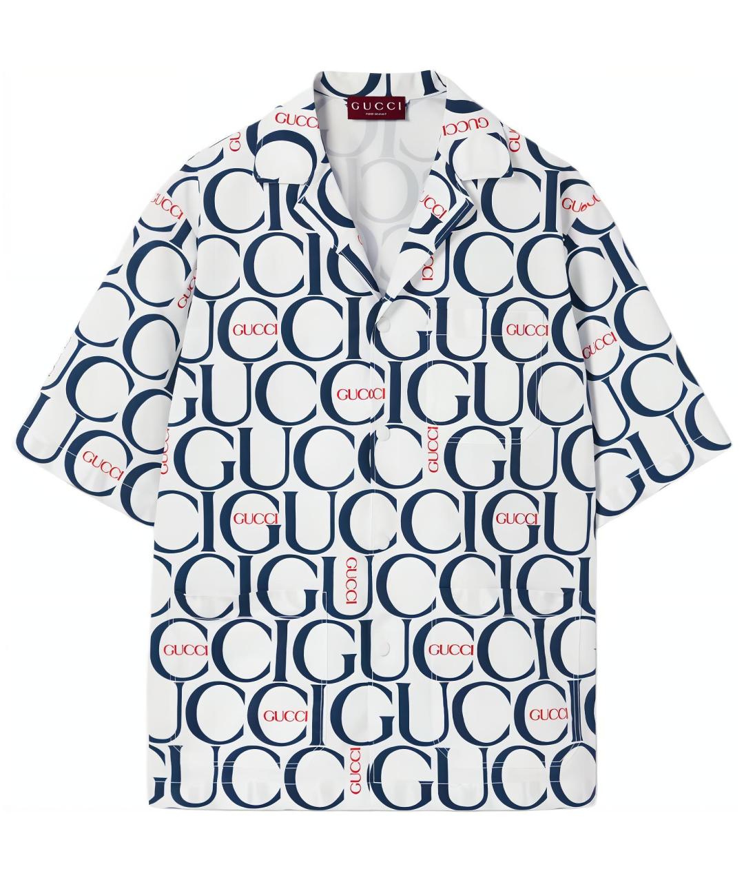 GUCCI Синяя кэжуал рубашка, фото 1