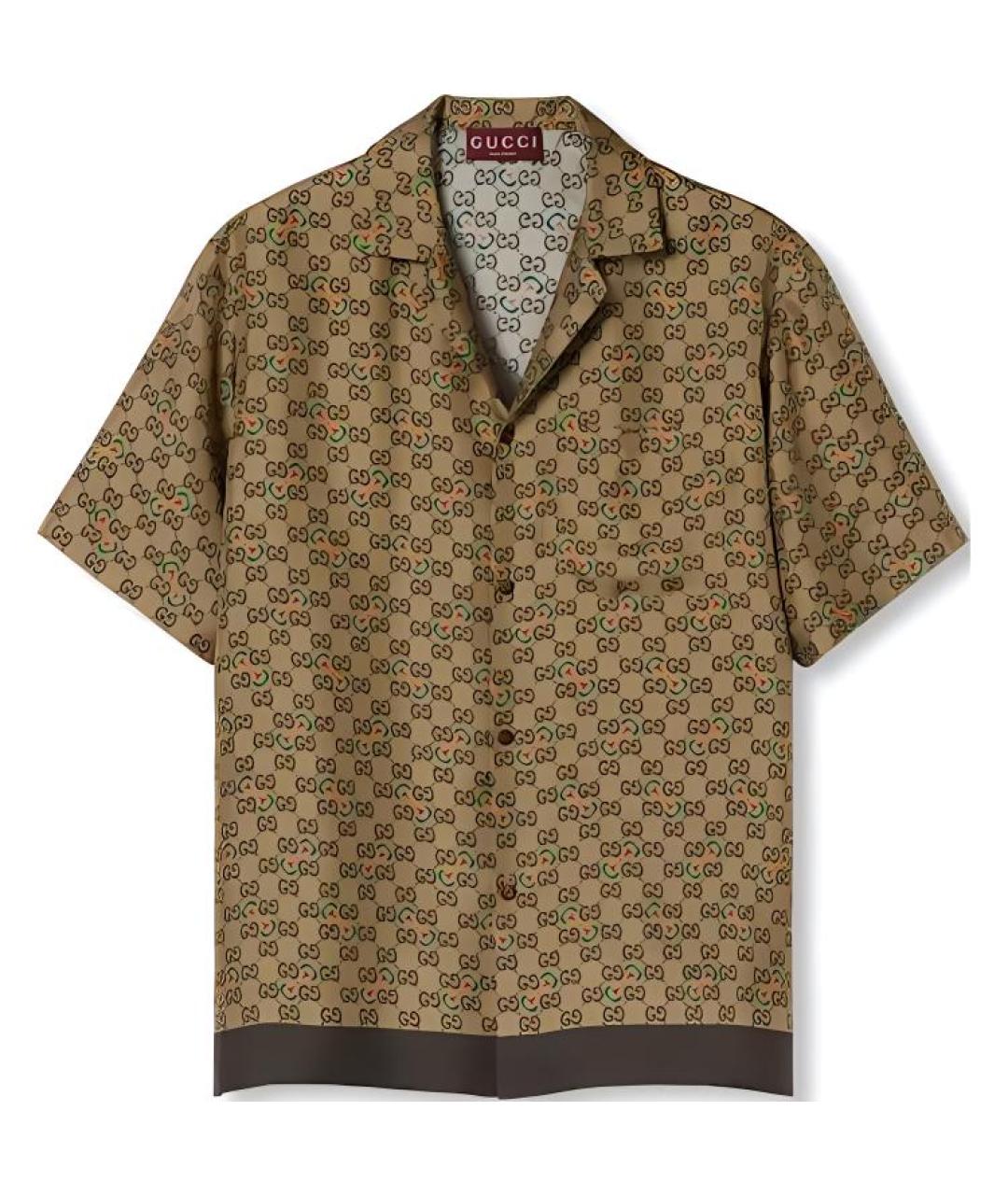 GUCCI Бежевая кэжуал рубашка, фото 1