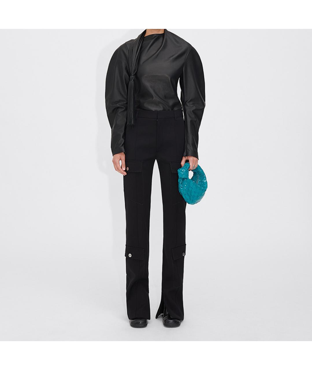 BOTTEGA VENETA Голубая кожаная сумка через плечо, фото 4