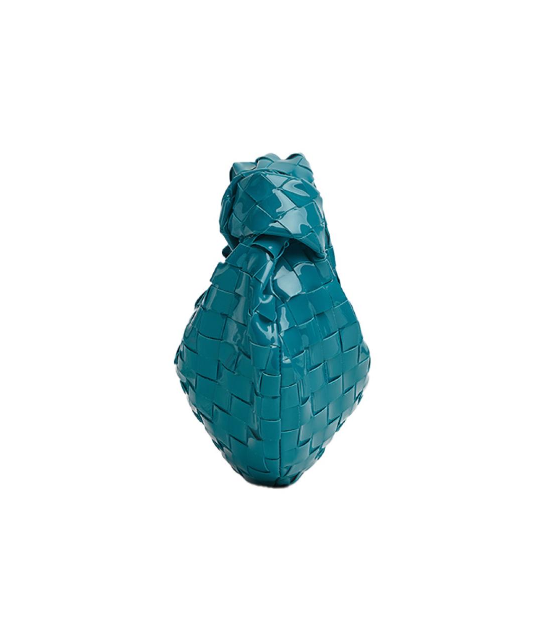 BOTTEGA VENETA Голубая кожаная сумка через плечо, фото 2