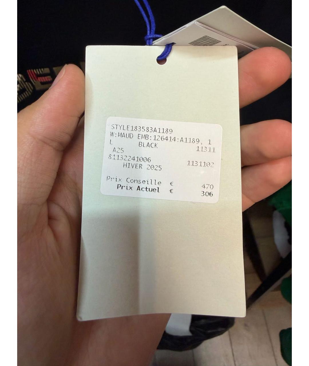 BURBERRY Черная хлопковая футболка, фото 4