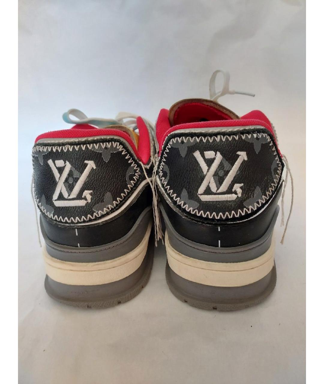 LOUIS VUITTON Мульти кожаные низкие кроссовки / кеды, фото 4